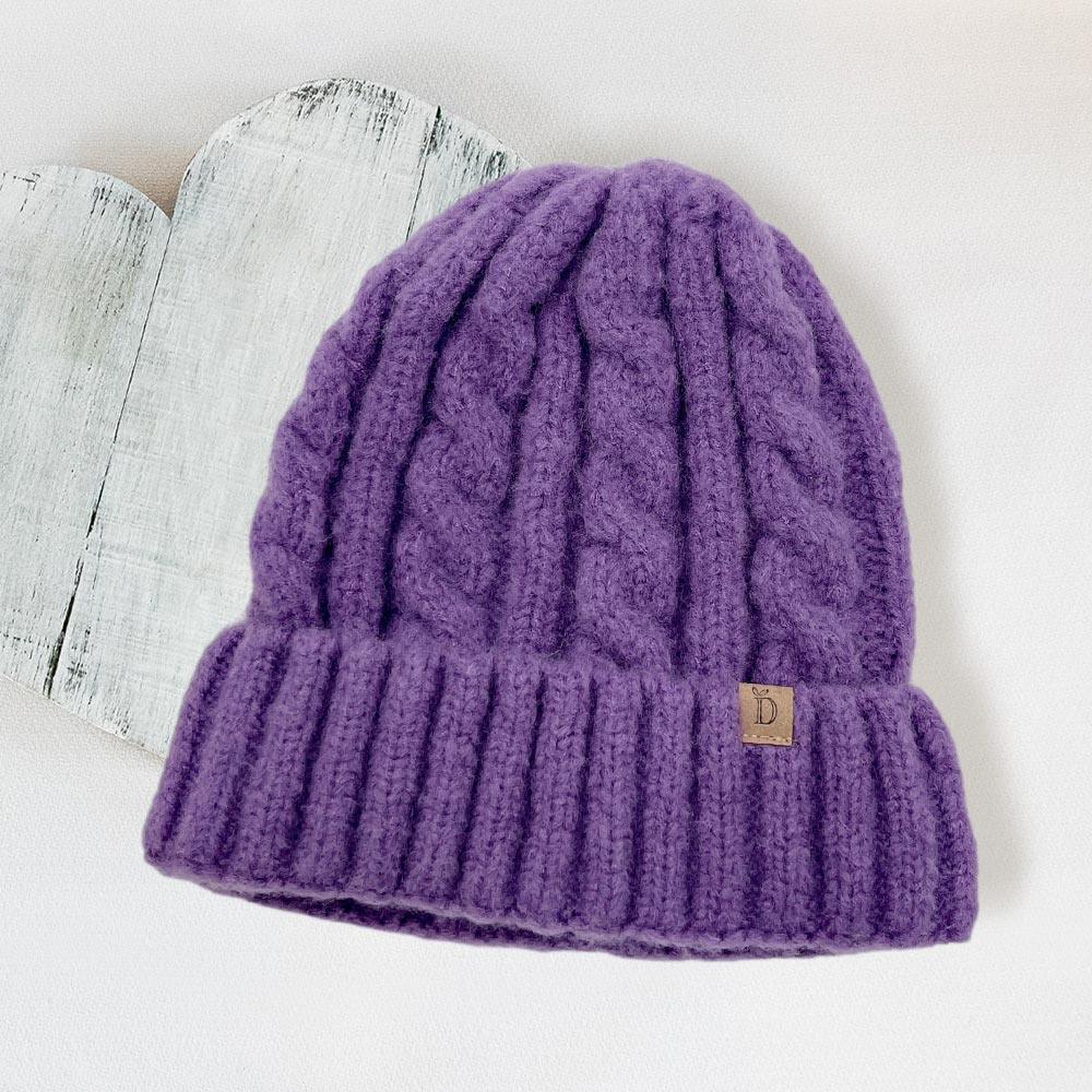Cable Knit Cuff Beanie Hat - Jewelry Store by Erik Rayo