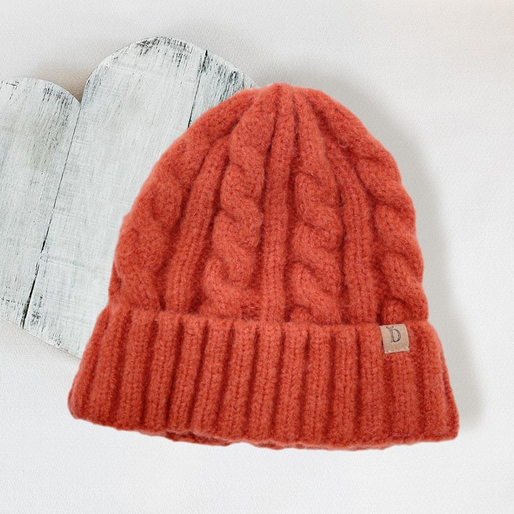 Cable Knit Cuff Beanie Hat - Jewelry Store by Erik Rayo