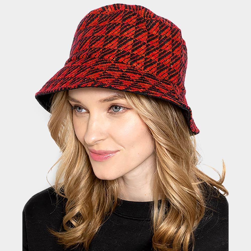 Geometric Patterned Bucket Hat - Jewelry Store by Erik Rayo