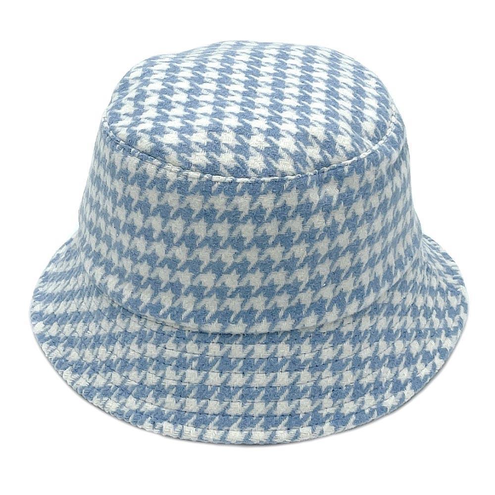 Houndstooth Patterned Bucket Hat - Jewelry Store by Erik Rayo
