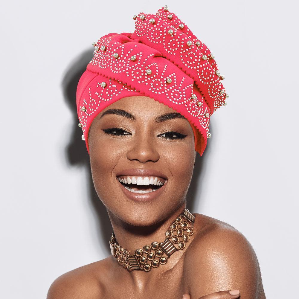Bling Studded Accented Turban Hat - Jewelry Store by Erik Rayo