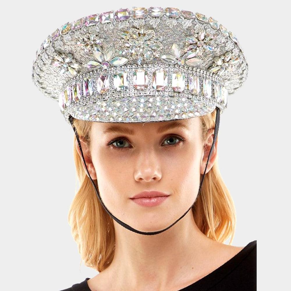 Sequin Studded Bling Hat - Jewelry Store by Erik Rayo
