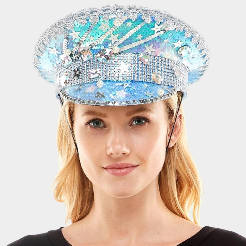 Star Pointed Sequin Bling Hat - Jewelry Store by Erik Rayo