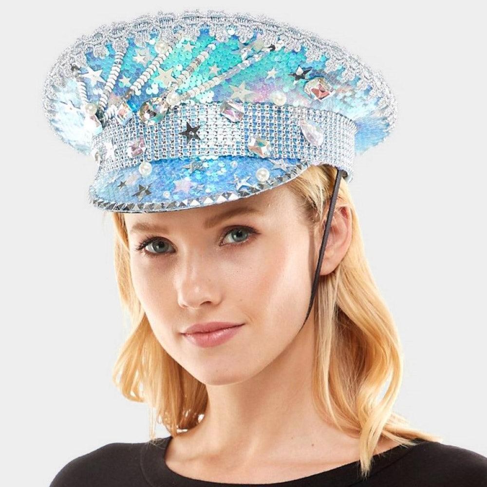 Star Pointed Sequin Bling Hat - Jewelry Store by Erik Rayo