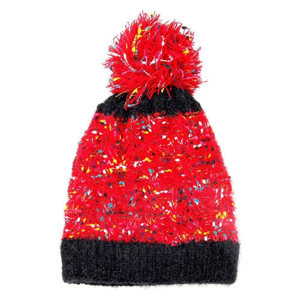 Multi Color Sprinkles Pom Pom Beanie Hat - Jewelry Store by Erik Rayo
