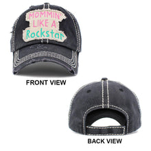 Load image into Gallery viewer, MOMMIN LIKE A Rockstar Message Vintage Baseball Cap
