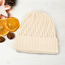 Load image into Gallery viewer, Solid Braided Knit Beanie Hat
