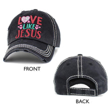 Load image into Gallery viewer, LOVE LIKE JESUS Vintage Baseball Cap
