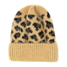 Load image into Gallery viewer, Leopard Pattern Beanie Hat
