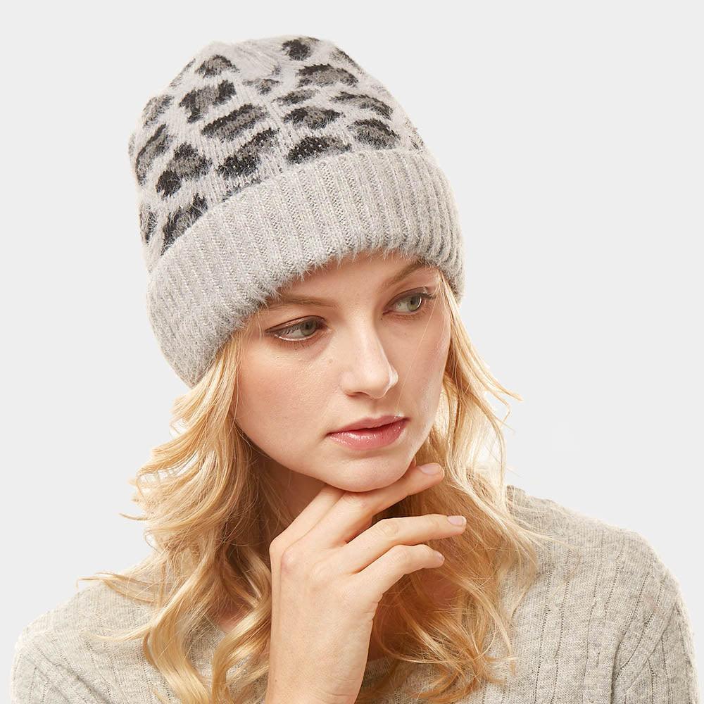 Leopard Pattern Beanie Hat - Jewelry Store by Erik Rayo