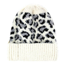 Load image into Gallery viewer, Leopard Pattern Beanie Hat
