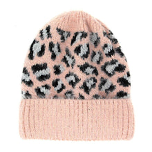 Load image into Gallery viewer, Leopard Pattern Beanie Hat
