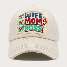 Load image into Gallery viewer, WIFE MOM BOSS Vintage Baseball Cap
