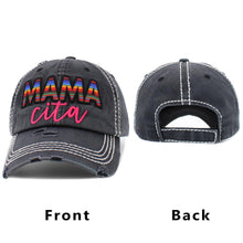 Load image into Gallery viewer, Serape MAMA CITA Message Vintage Baseball Cap
