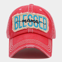 Load image into Gallery viewer, Blessed Mama Message Vintage Baseball Cap
