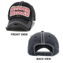 Load image into Gallery viewer, Blessed Mama Message Vintage Baseball Cap
