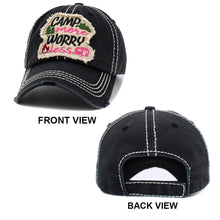 Load image into Gallery viewer, Camp More Worry Less Message Vintage Baseball Cap
