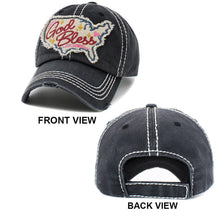 Load image into Gallery viewer, God Bless Message USA Map Vintage Baseball Cap
