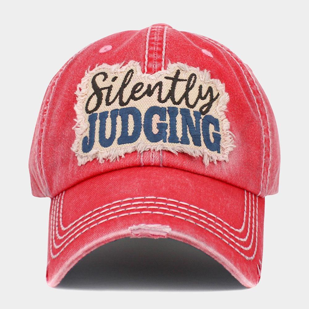 Silently Judging Message Vintage Baseball Cap - Jewelry Store by Erik Rayo