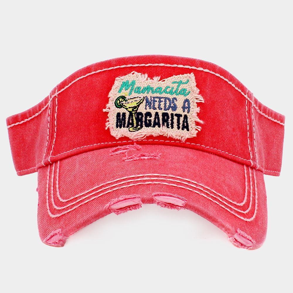 Mamacita Needs A Margarita Vintage Visor Hat - Jewelry Store by Erik Rayo