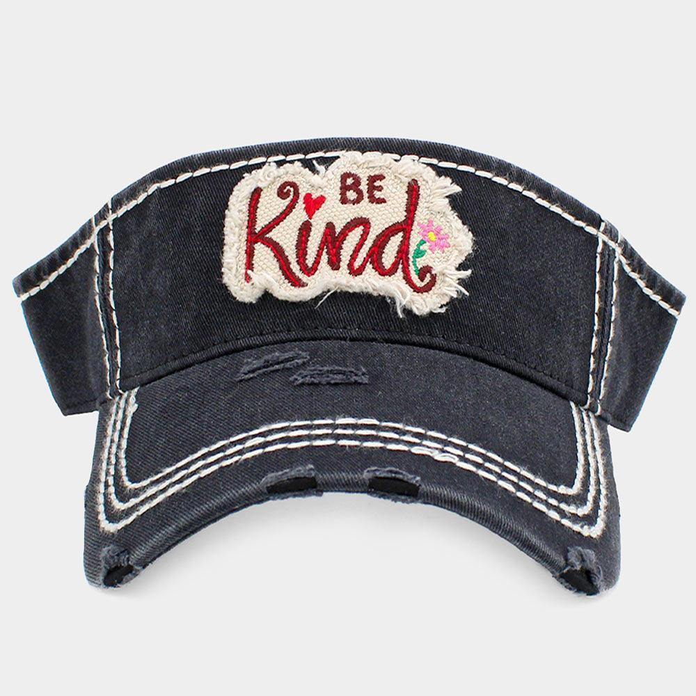 Be Kind Vintage Visor Hat - Jewelry Store by Erik Rayo