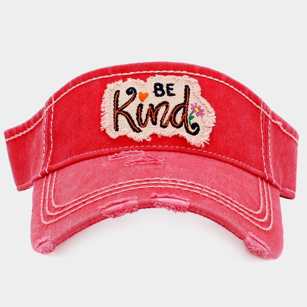 Be Kind Vintage Visor Hat - Jewelry Store by Erik Rayo