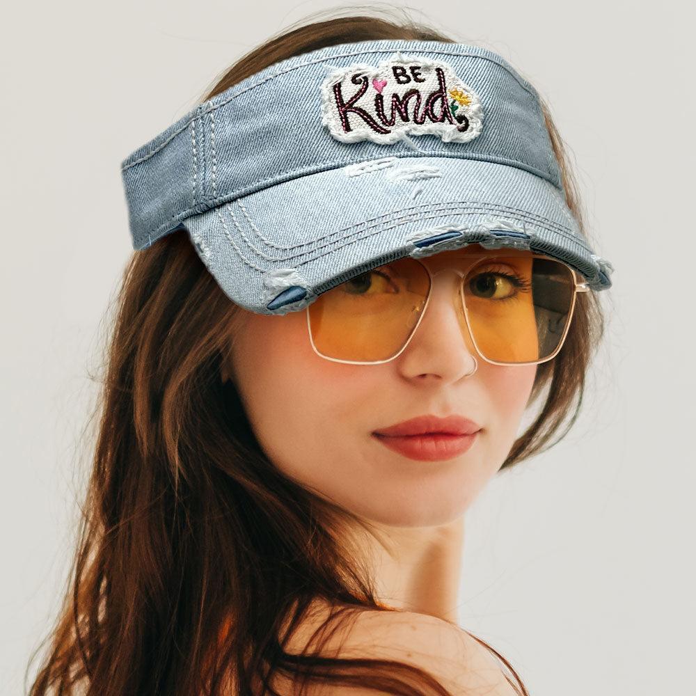 Be Kind Vintage Visor Hat - Jewelry Store by Erik Rayo
