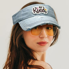 Load image into Gallery viewer, Be Kind Vintage Visor Hat
