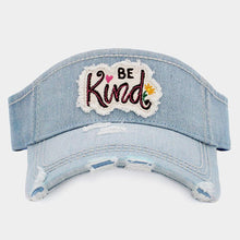 Load image into Gallery viewer, Be Kind Vintage Visor Hat
