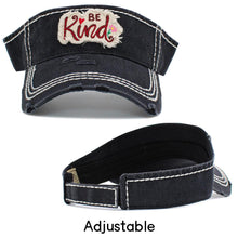 Load image into Gallery viewer, Be Kind Vintage Visor Hat
