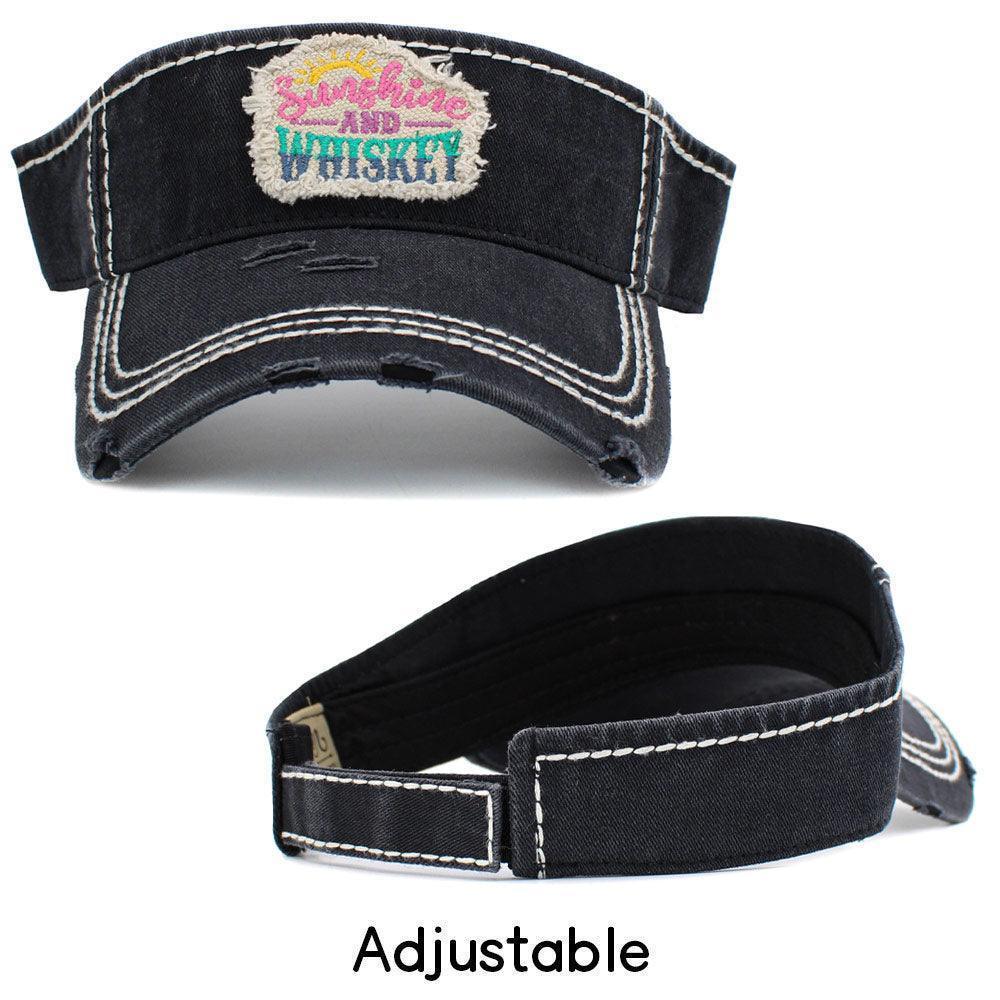 Sunshine And Whiskey Vintage Visor Hat - Jewelry Store by Erik Rayo