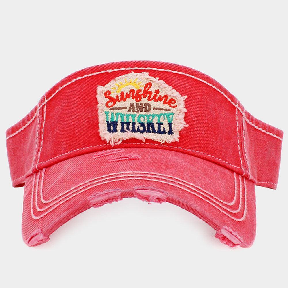 Sunshine And Whiskey Vintage Visor Hat - Jewelry Store by Erik Rayo