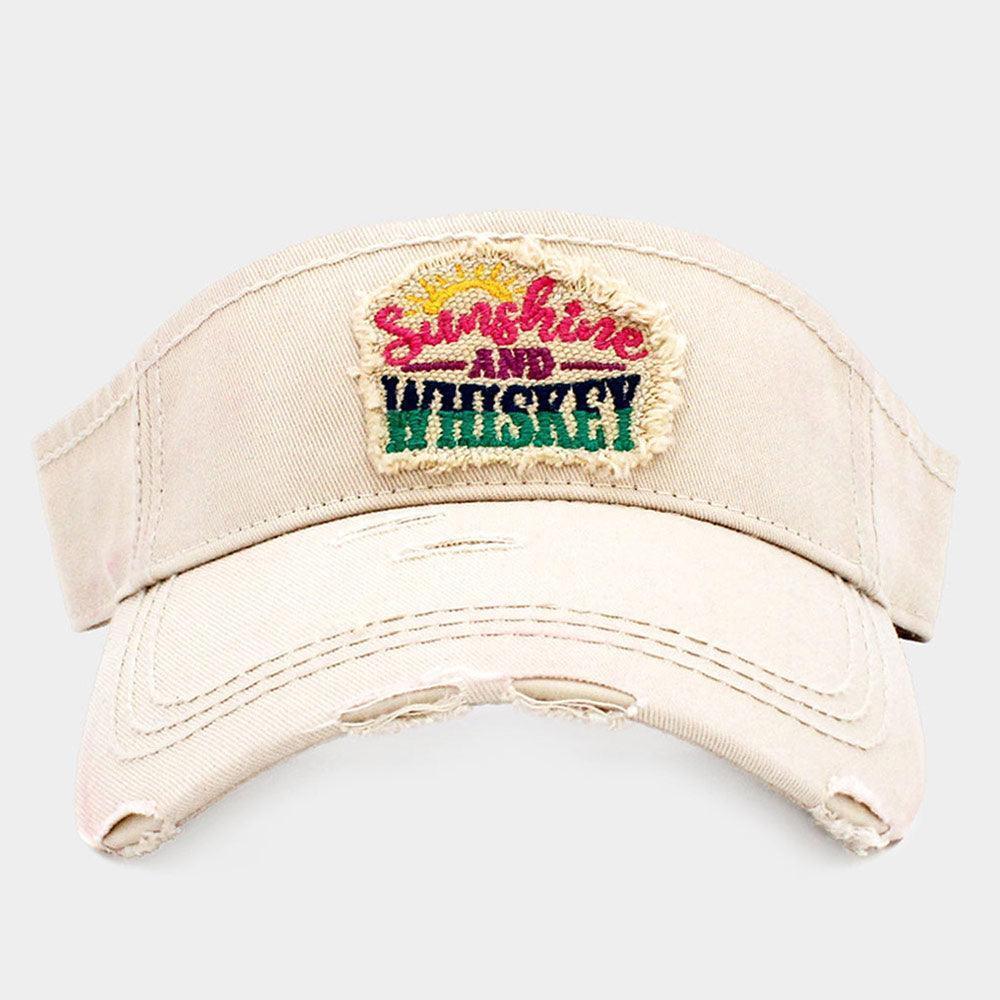 Sunshine And Whiskey Vintage Visor Hat - Jewelry Store by Erik Rayo