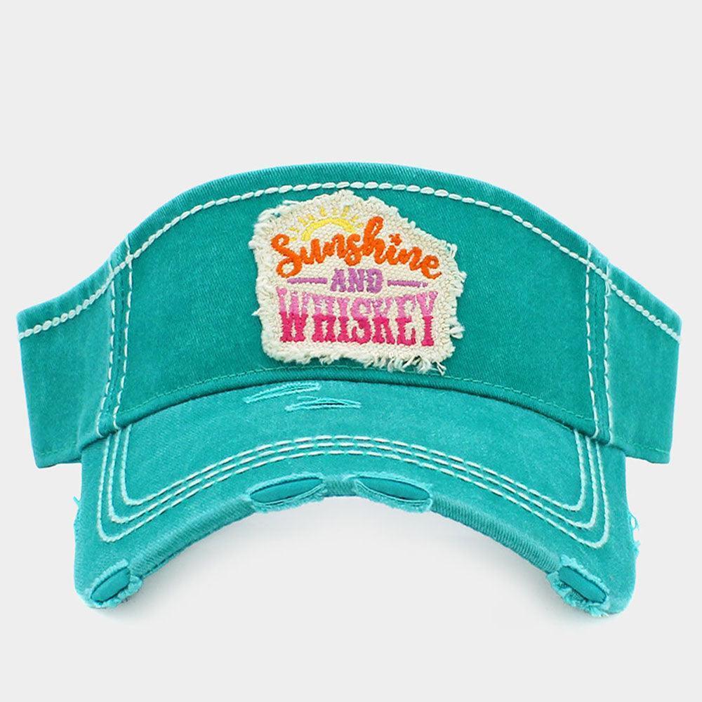 Sunshine And Whiskey Vintage Visor Hat - Jewelry Store by Erik Rayo