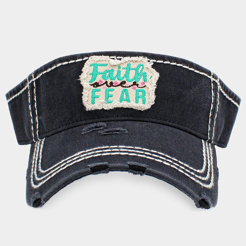 Faith Fear Vintage Visor Hat - Jewelry Store by Erik Rayo