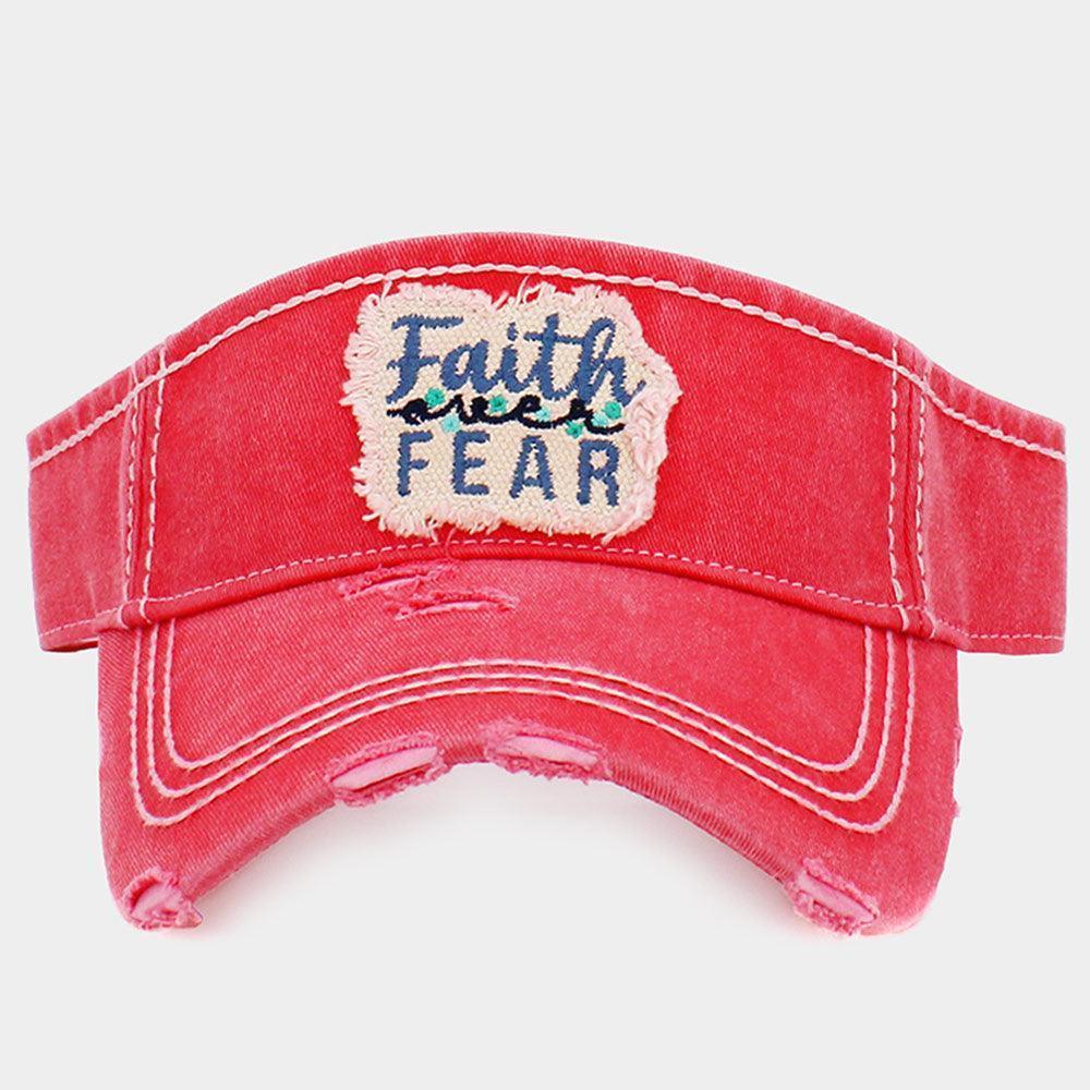 Faith Fear Vintage Visor Hat - Jewelry Store by Erik Rayo