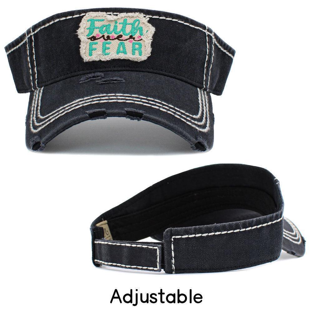 Faith Fear Vintage Visor Hat - Jewelry Store by Erik Rayo