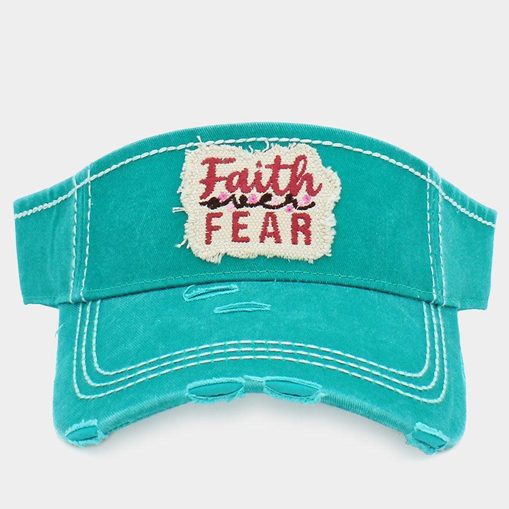Faith Fear Vintage Visor Hat - Jewelry Store by Erik Rayo