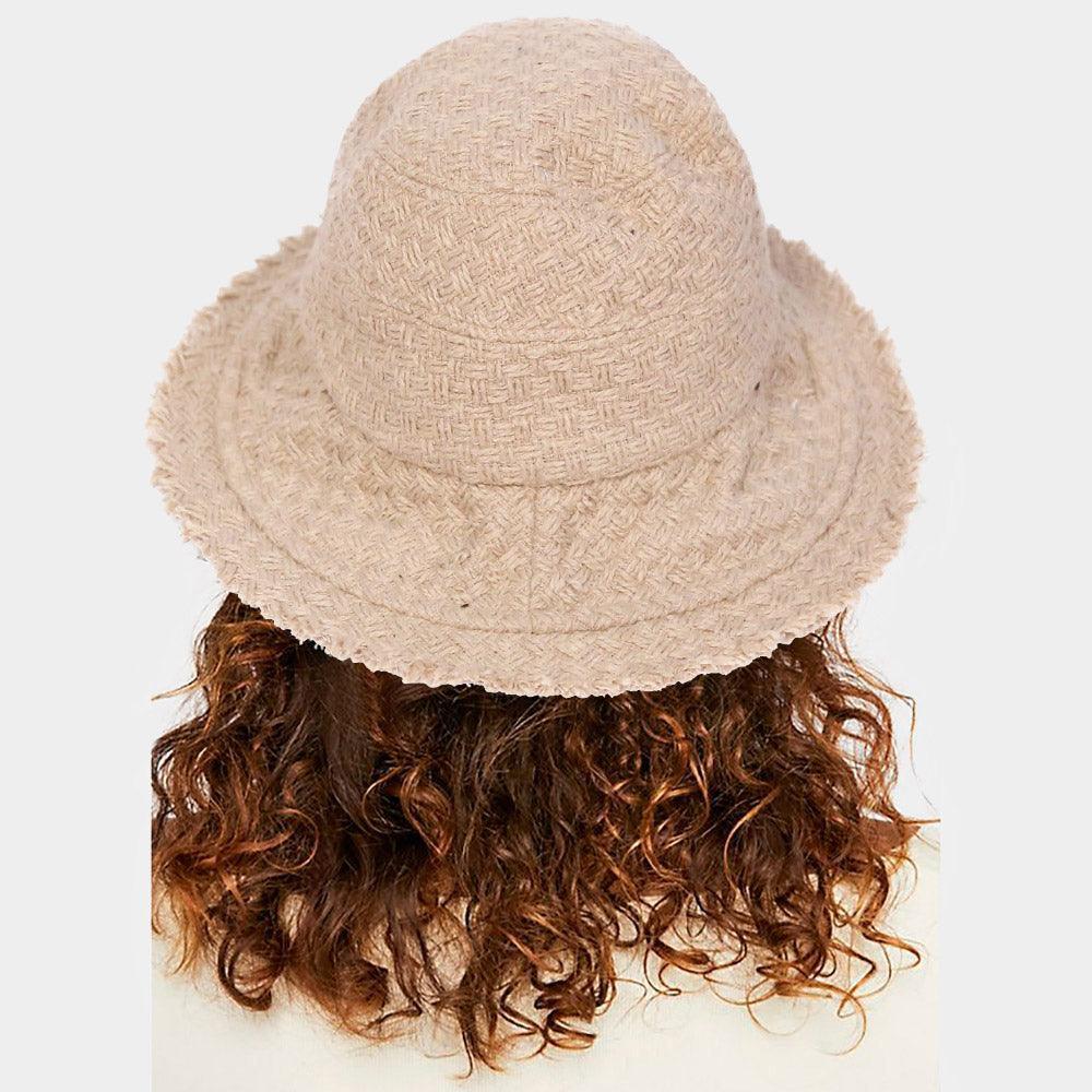 Frayed Edge Woven Bucket Hat - Jewelry Store by Erik Rayo