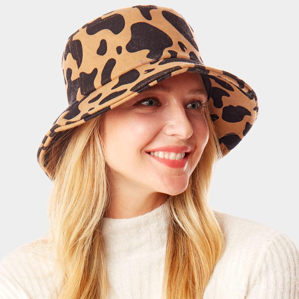 Cow Patterned Bucket Hat - Jewelry Store by Erik Rayo