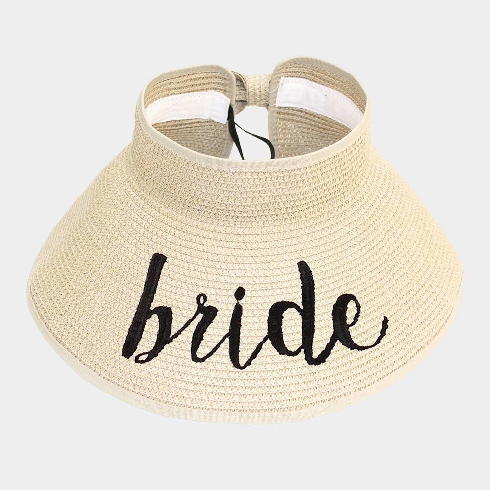 bride Message Roll Up Foldable Visor Sun Hat - Jewelry Store by Erik Rayo