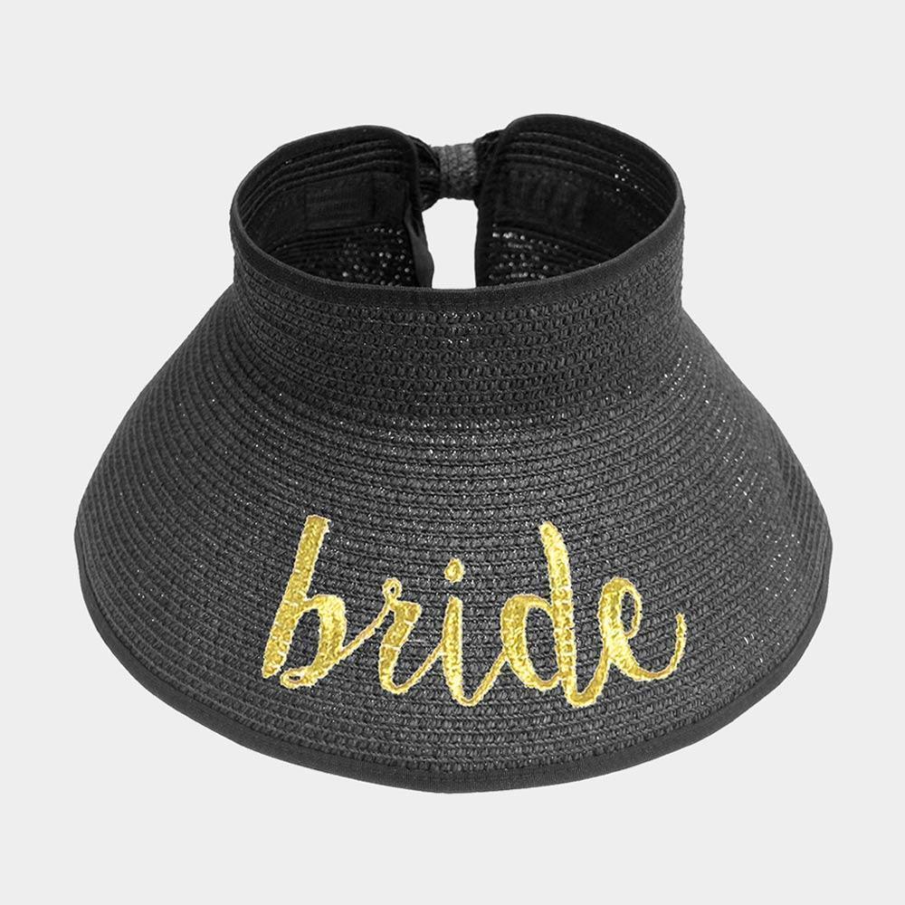 bride Message Roll Up Foldable Visor Sun Hat - Jewelry Store by Erik Rayo