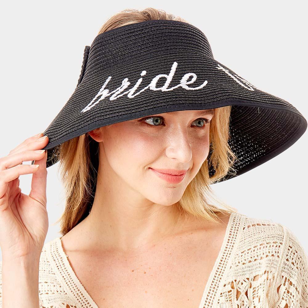 bride tribe Message Roll Up Foldable Visor Sun Hat - Jewelry Store by Erik Rayo