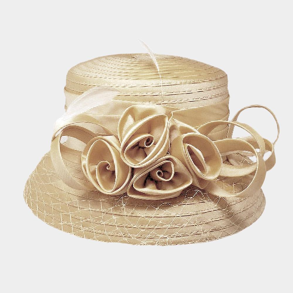 Rose Accented Dressy Hat - Jewelry Store by Erik Rayo