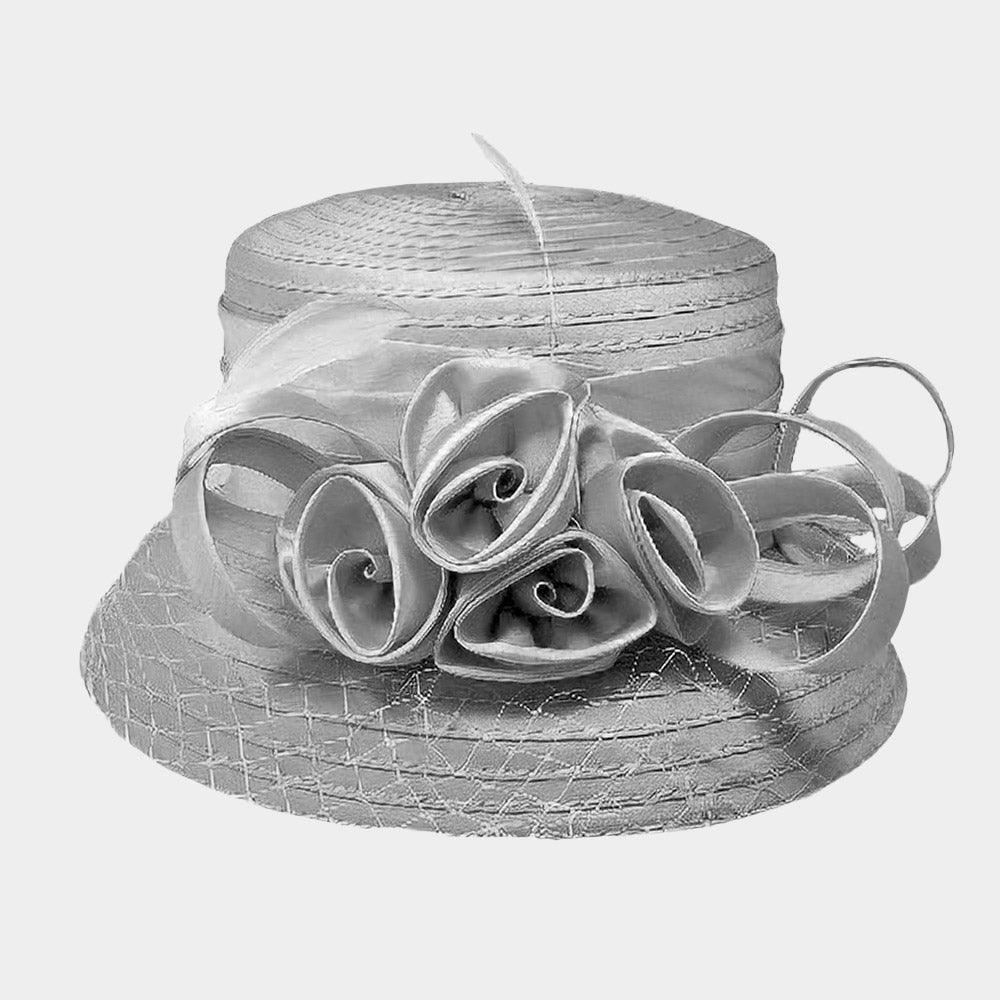 Rose Accented Dressy Hat - Jewelry Store by Erik Rayo
