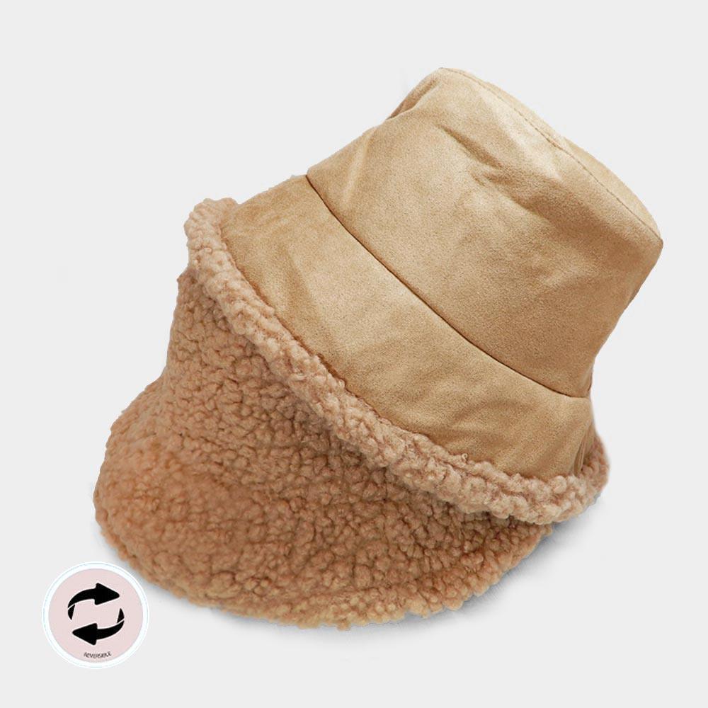 Reversible Faux Fur Sherpa Bucket Hat - Jewelry Store by Erik Rayo