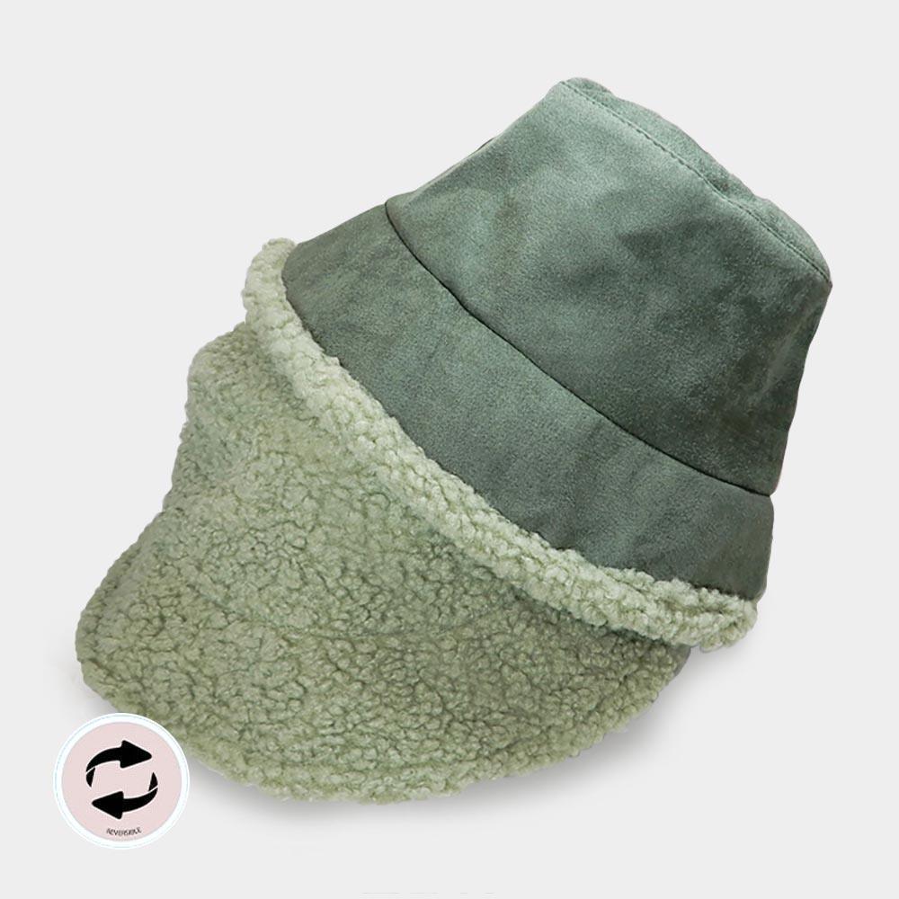 Reversible Faux Fur Sherpa Bucket Hat - Jewelry Store by Erik Rayo