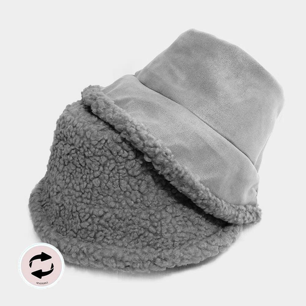 Reversible Faux Fur Sherpa Bucket Hat - Jewelry Store by Erik Rayo