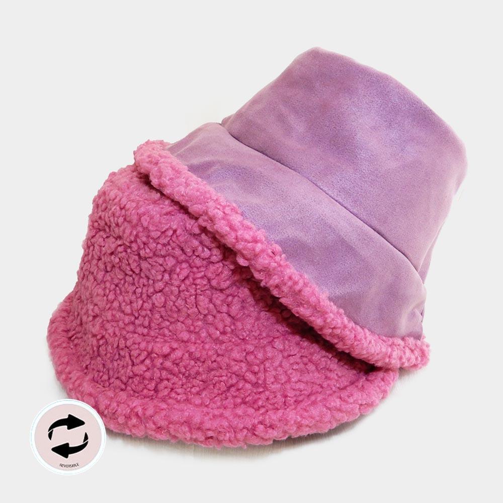 Reversible Faux Fur Sherpa Bucket Hat - Jewelry Store by Erik Rayo