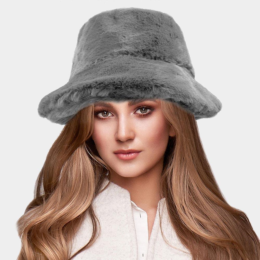 Soft Faux Fur Bucket Hat - Jewelry Store by Erik Rayo